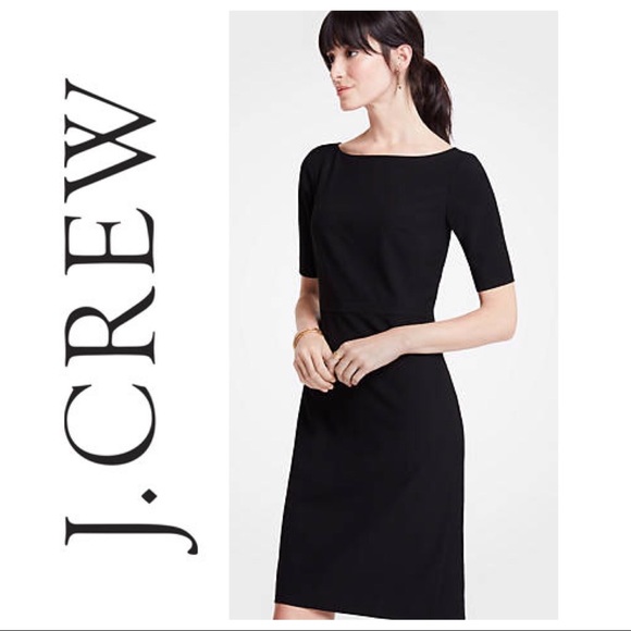 J. Crew Dresses & Skirts - J Crew black Ponte wool sheath dress, XS